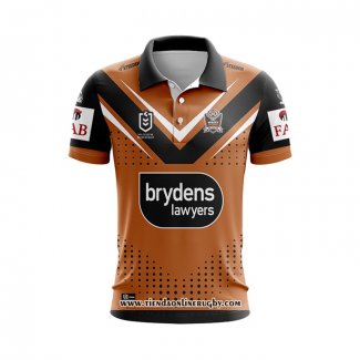 Camiseta Polo West Tigers Rugby 2024 Segunda