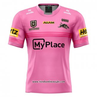 Camiseta Penrith Panthers Rugby 2024 Campeona Rosa