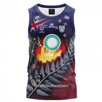 Tank Top New Zealand Warriors Rugby 2024 ANZAC